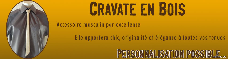 Cravate en bois