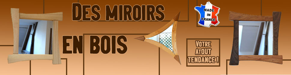 Miroir en bois