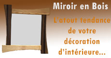 miroir en bois look et design