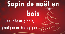 sapin de noël en bois