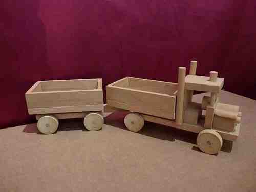 Maquette en bois camionnette