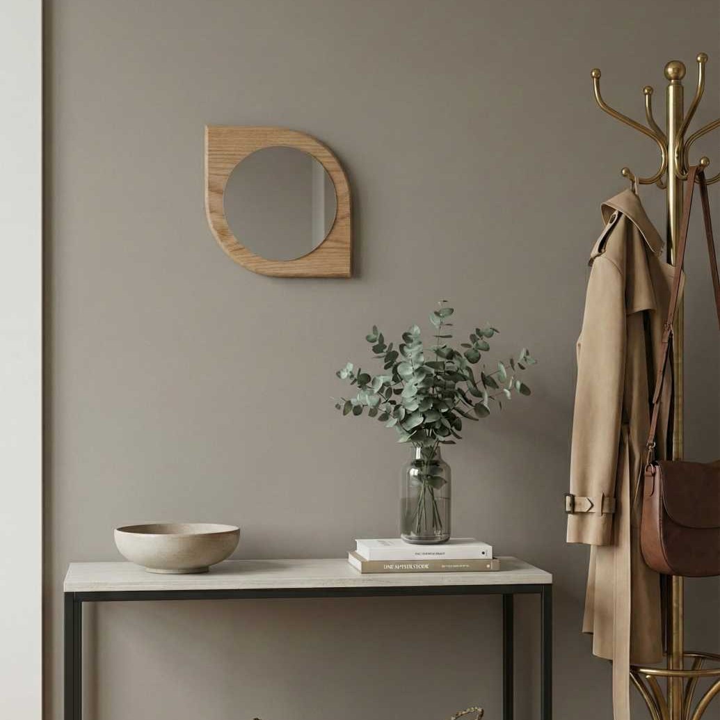 Miroir Mural Organique en Bois Massif (Modulable 4 positions) - vue 2