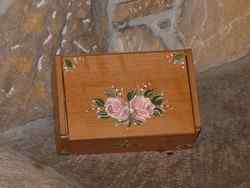 Boîte à thés ou tisanes Fleurs rétro roses - vue 1